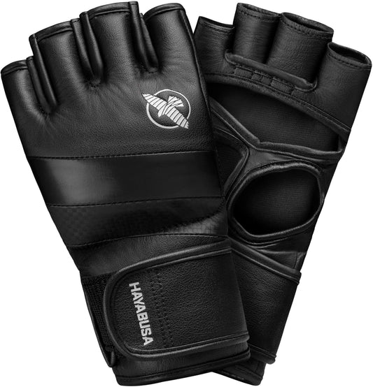 Hayabusa T3 4oz Pro Style MMA Gloves for Men and Women - Black