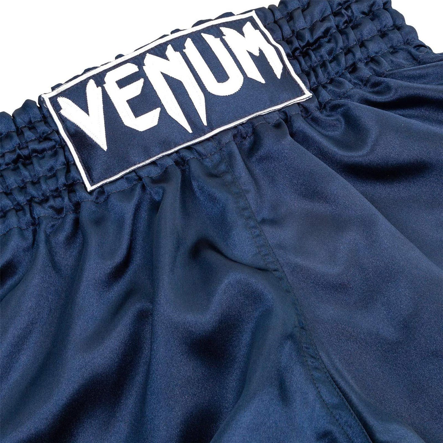 Venum Muay Thai Shorts Classic - Navy Blue/White