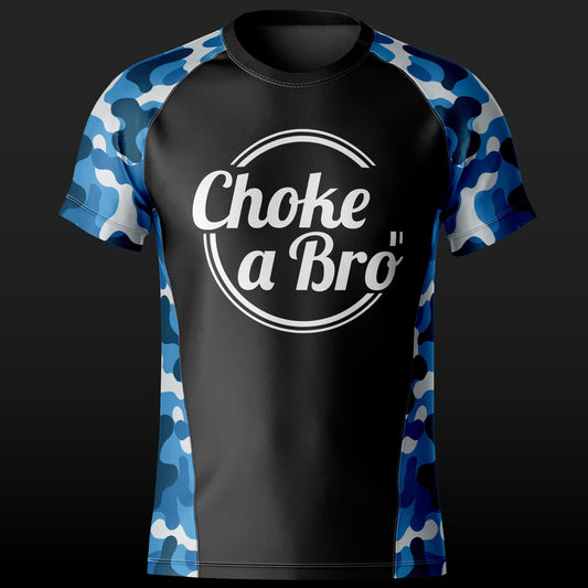 Brogo Short Sleeve Rashguard - Blue Camo