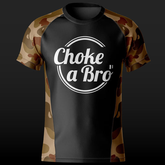 Brogo Short Sleeve Rashguard - Brown Camo