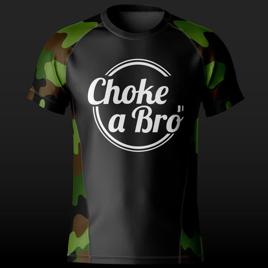 Brogo Short Sleeve Rashguard - Green Camo