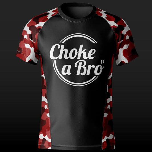 Brogo Short Sleeve Rashguard - Red Camo